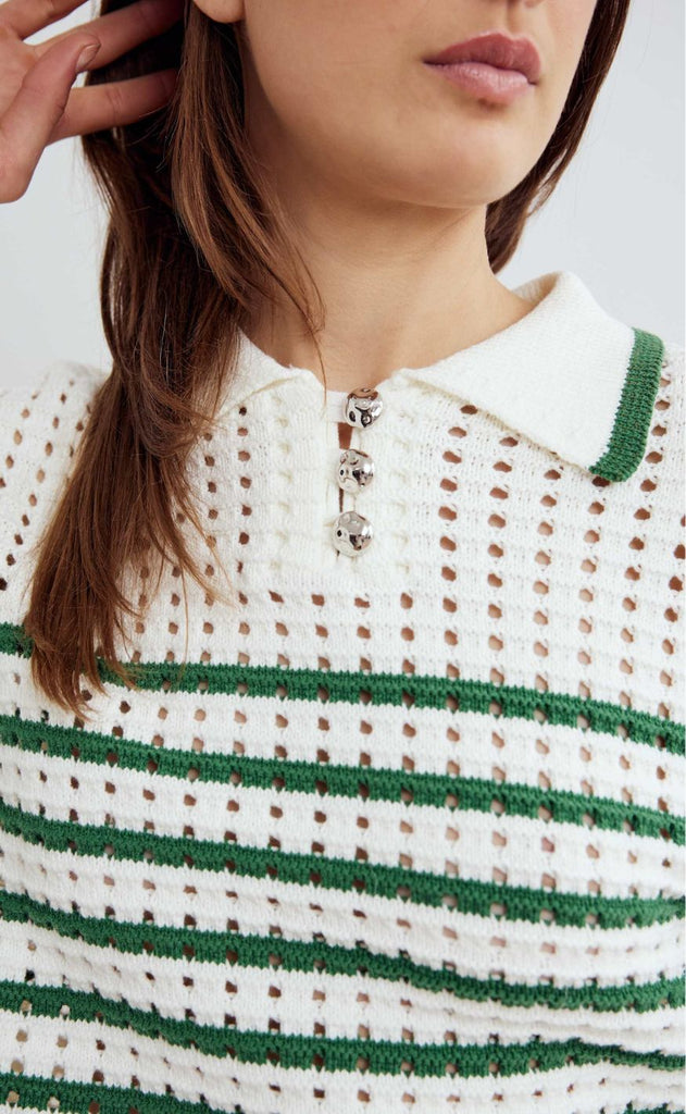 Noella Strik - Leen - Talani Green Stripe