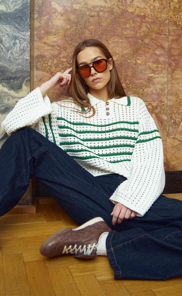 Noella Strik - Leen - Talani Green Stripe