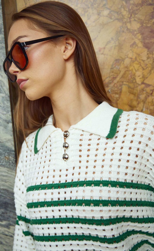 Noella Strik - Leen - Talani Green Stripe