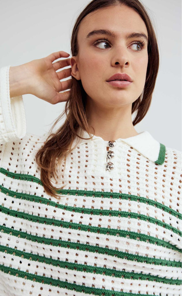 Noella Strik - Leen - Talani Green Stripe