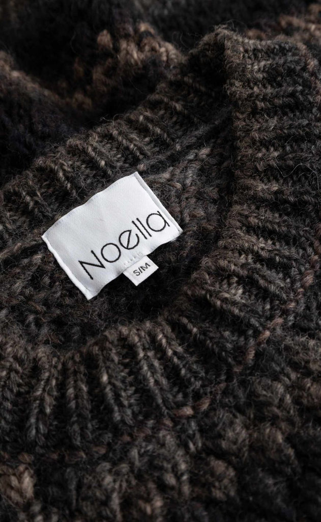 Noella Striktrøje - Gio Knit - Brown Grey Mix