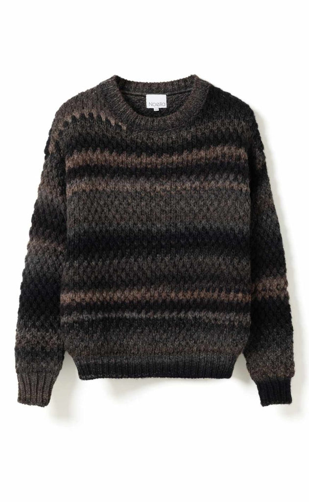 Noella Striktrøje - Gio Knit - Brown Grey Mix