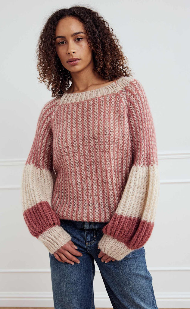 Noella Striktrøje - Liana Knit - Rose Cream