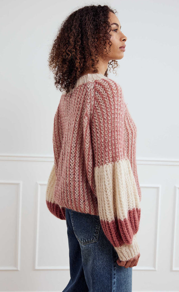 Noella Striktrøje - Liana Knit - Rose Cream