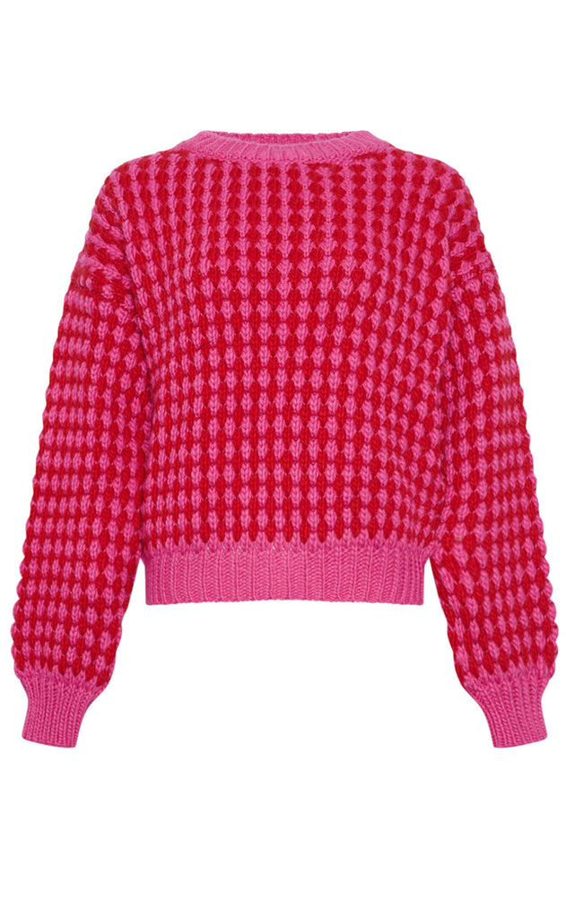 Noella Sweater - Gio - Pink Red Mix