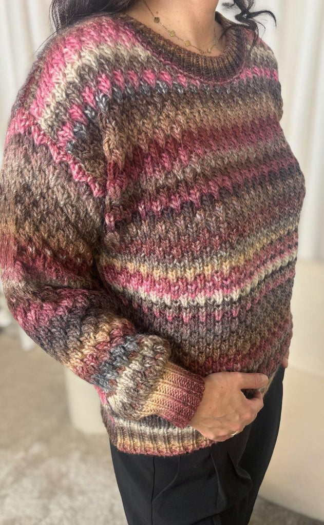 Noella Sweater- Gio - Rust Mix
