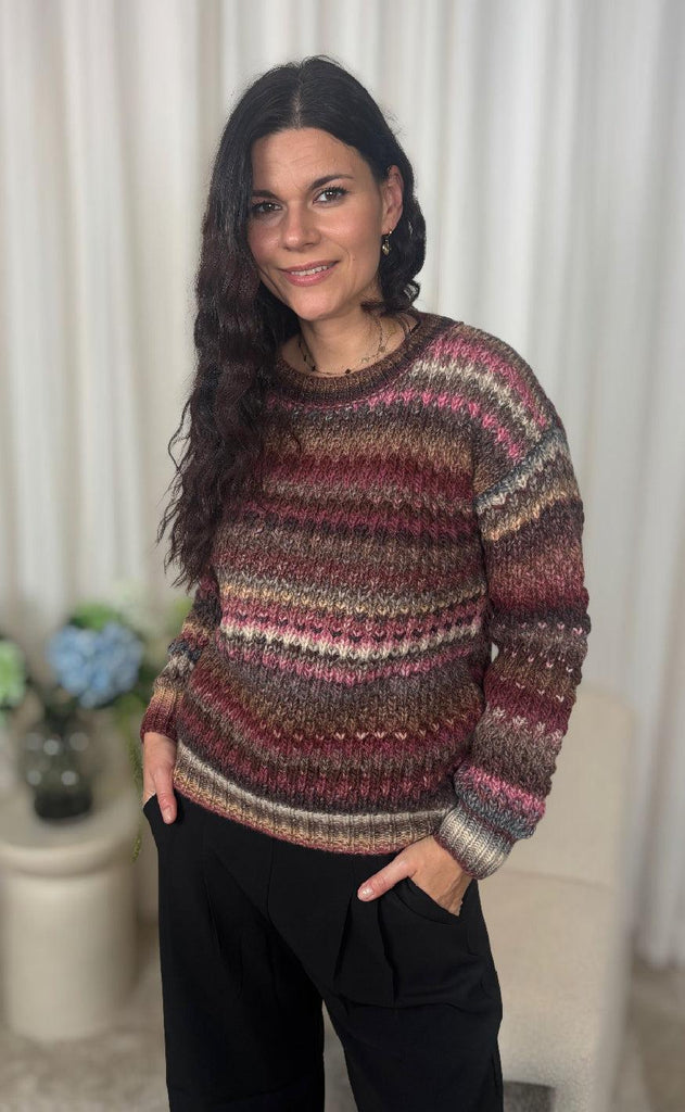 Noella Sweater- Gio - Rust Mix