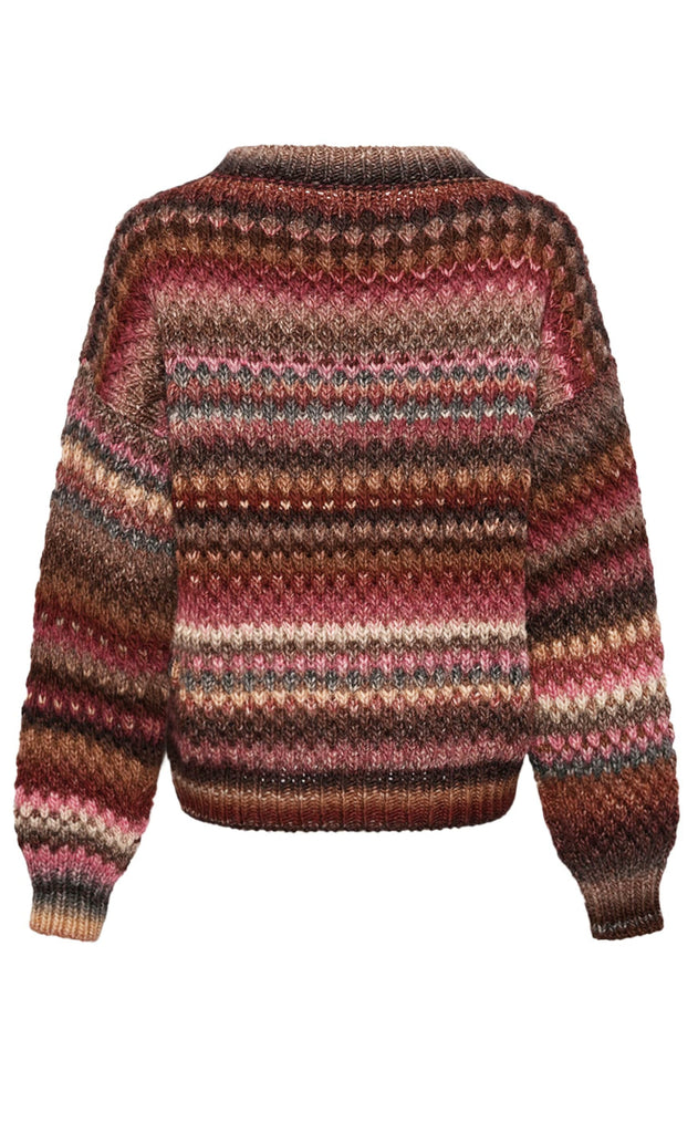 Noella Sweater- Gio - Rust Mix