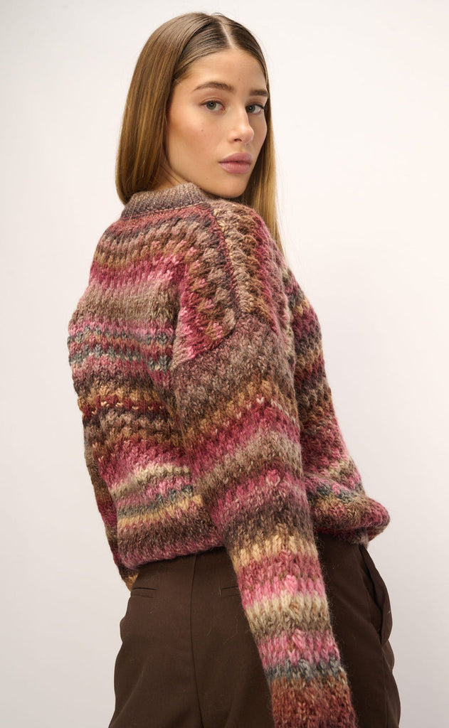 Noella Sweater- Gio - Rust Mix