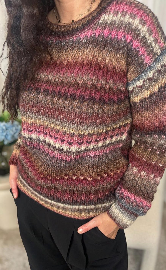 Noella Sweater- Gio - Rust Mix