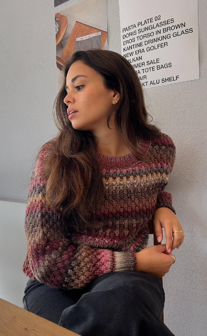 Noella Sweater- Gio - Rust Mix