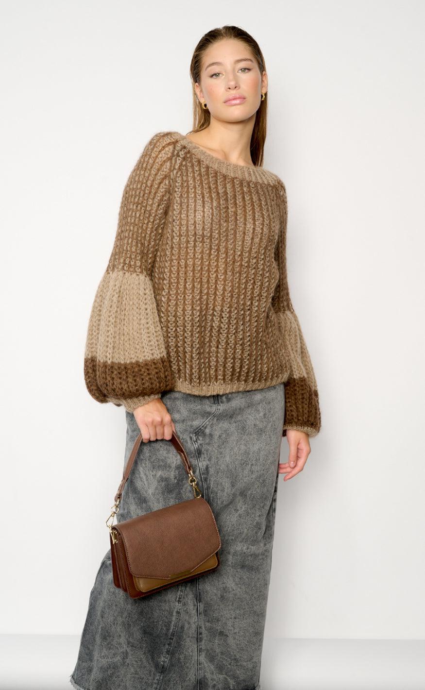 Noella Sweater - Liana - Brown/Camel