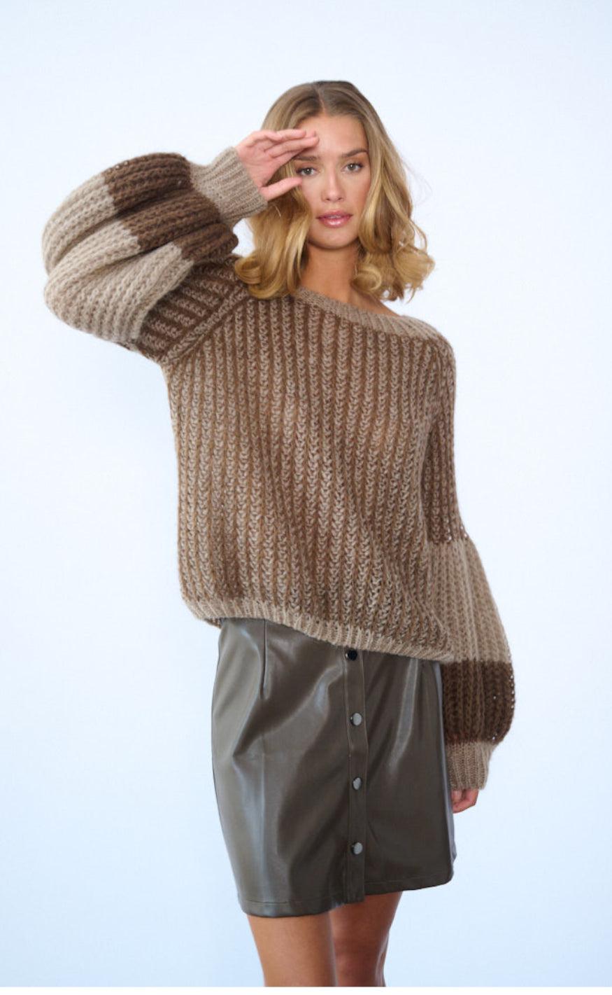 Noella Sweater - Liana - Brown/Camel