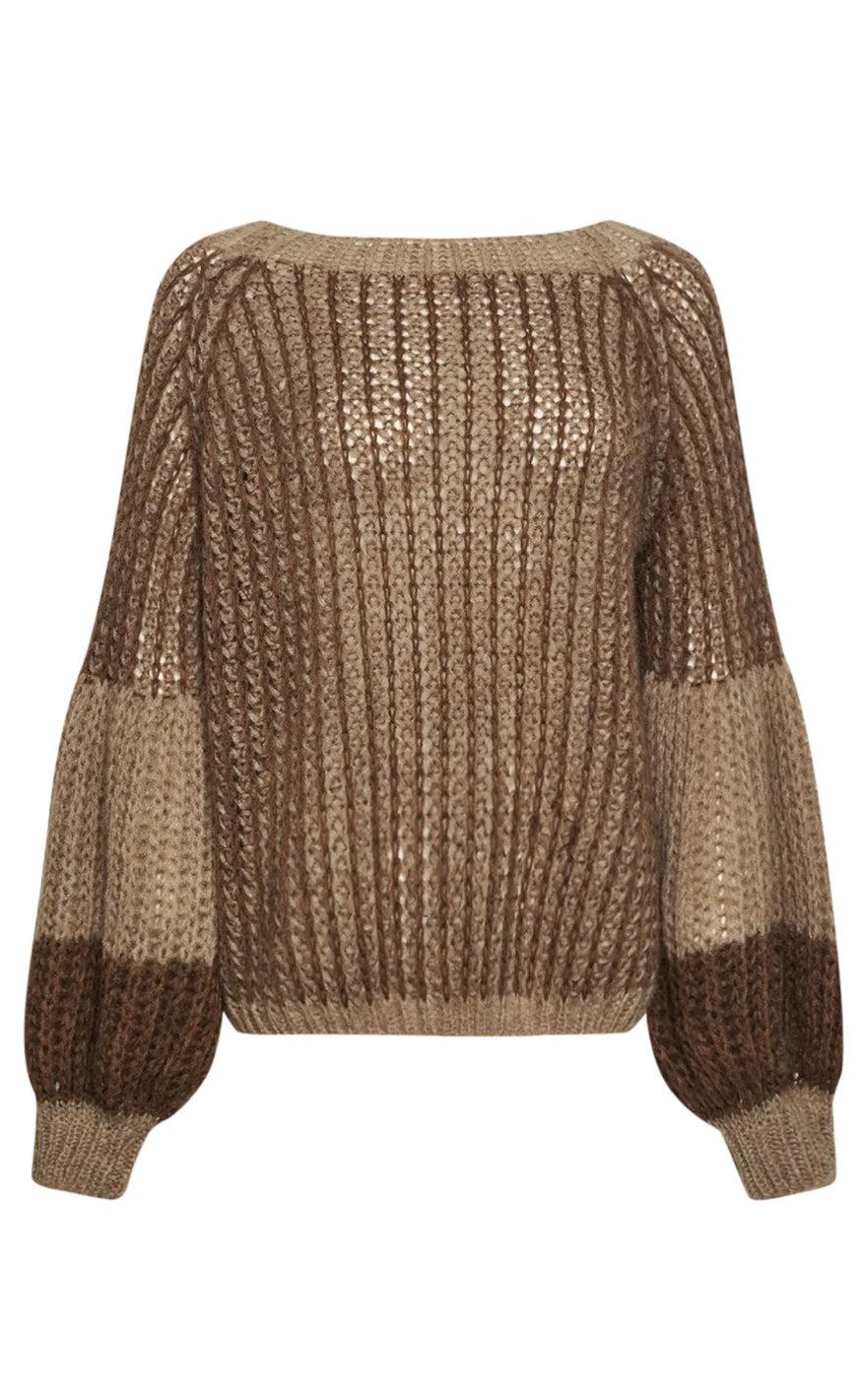 Noella Sweater - Liana - Brown/Camel