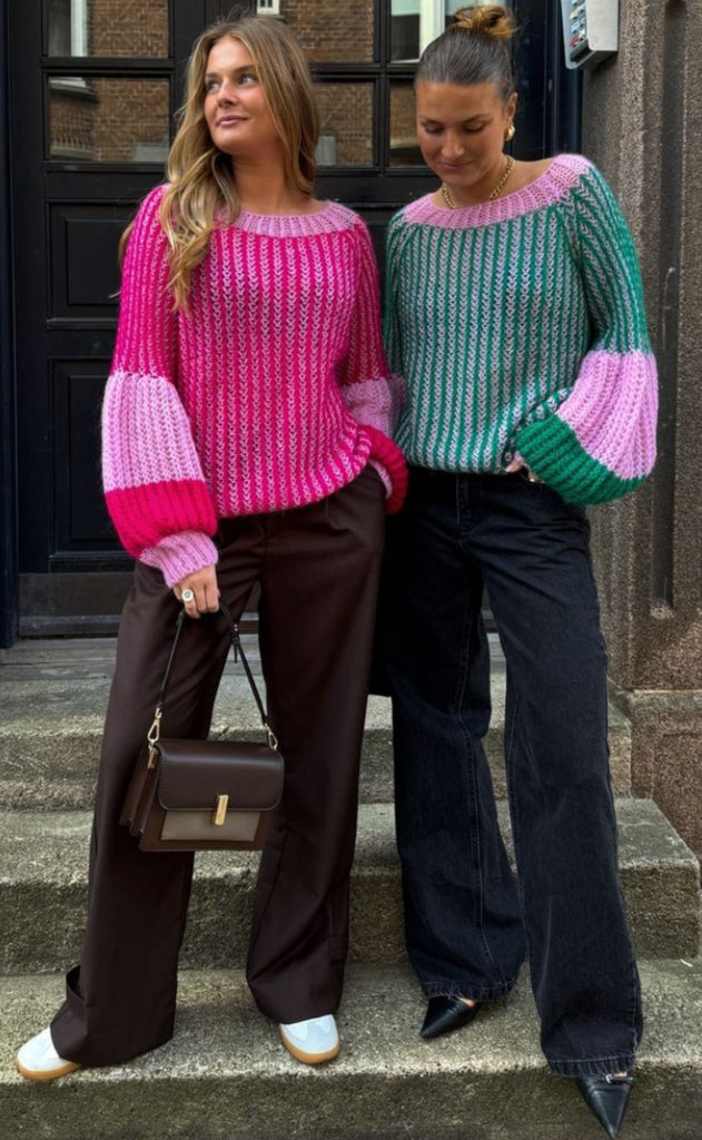 Noella Sweater - Liana - Green Bubblegum