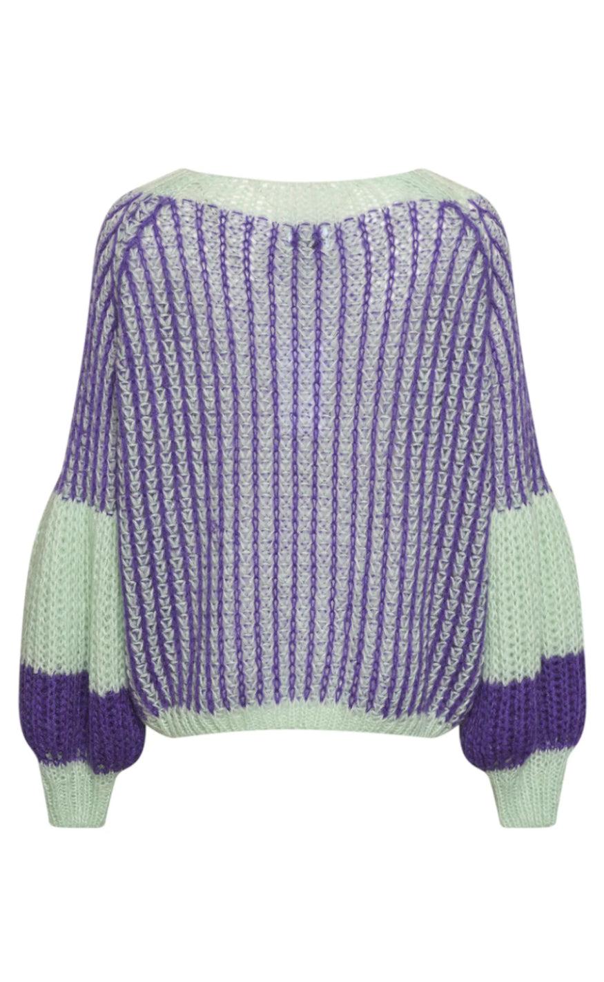 Noella Sweater - Liana - Lilac/Sage