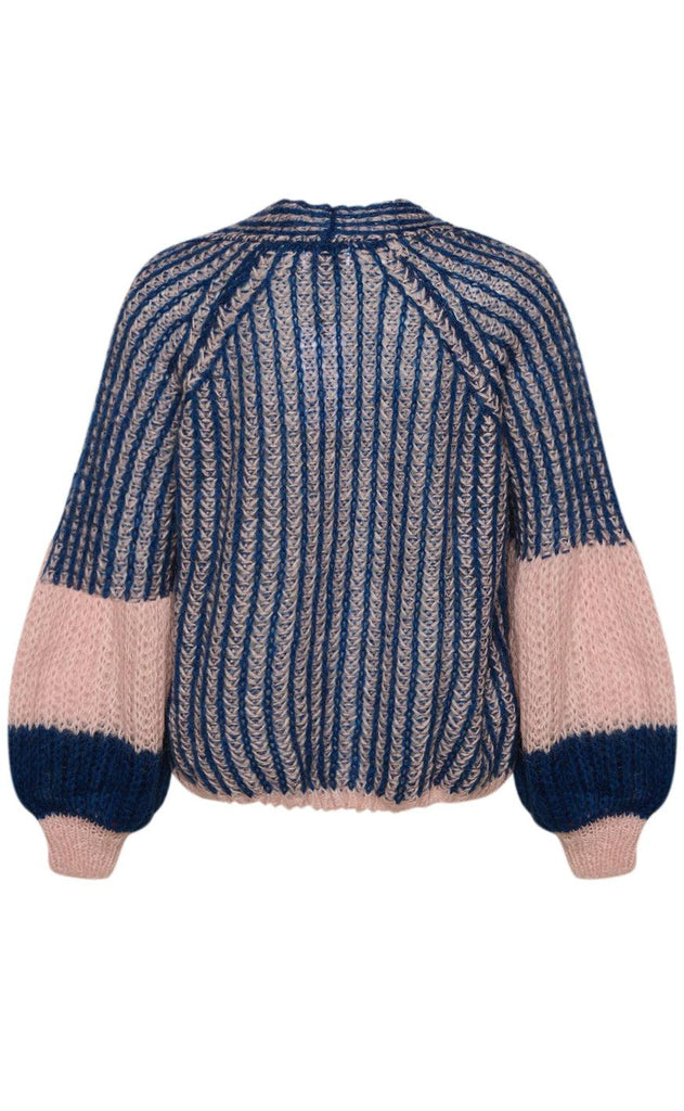 Noella Sweater - Liana - Rose/Navy