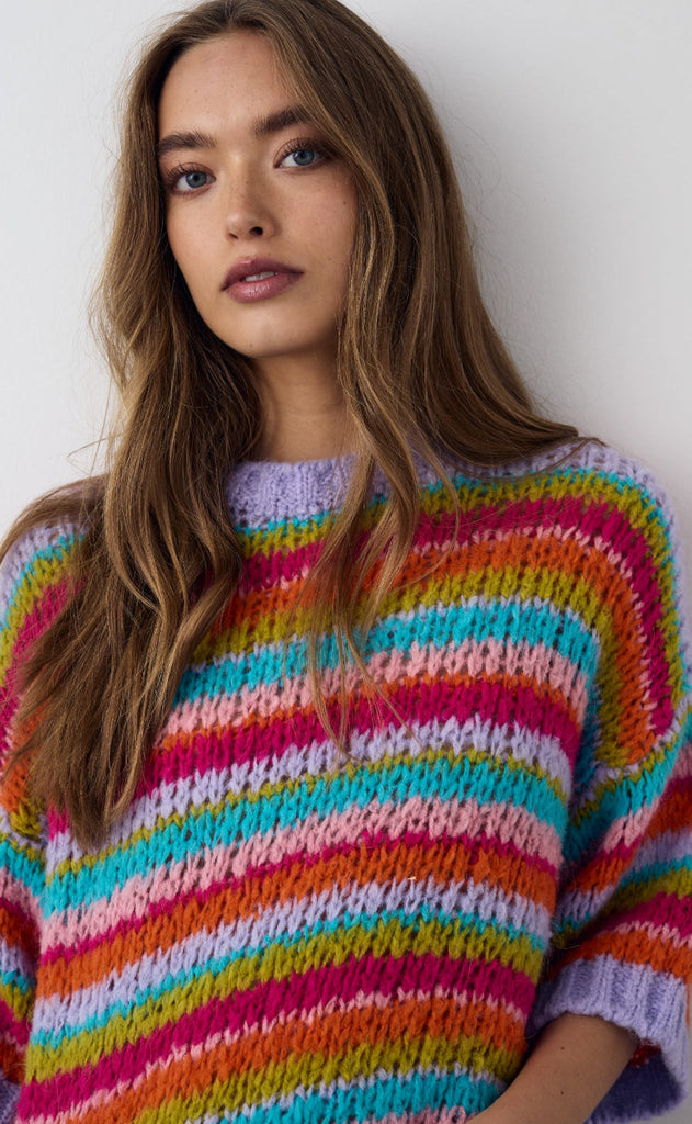 Noella Sweater - Mimi - Rainbow Combo