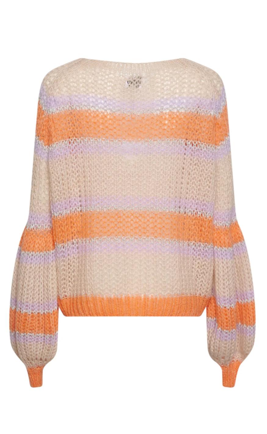 Noella Sweater - Pacific - Apricot/Lavender Mix