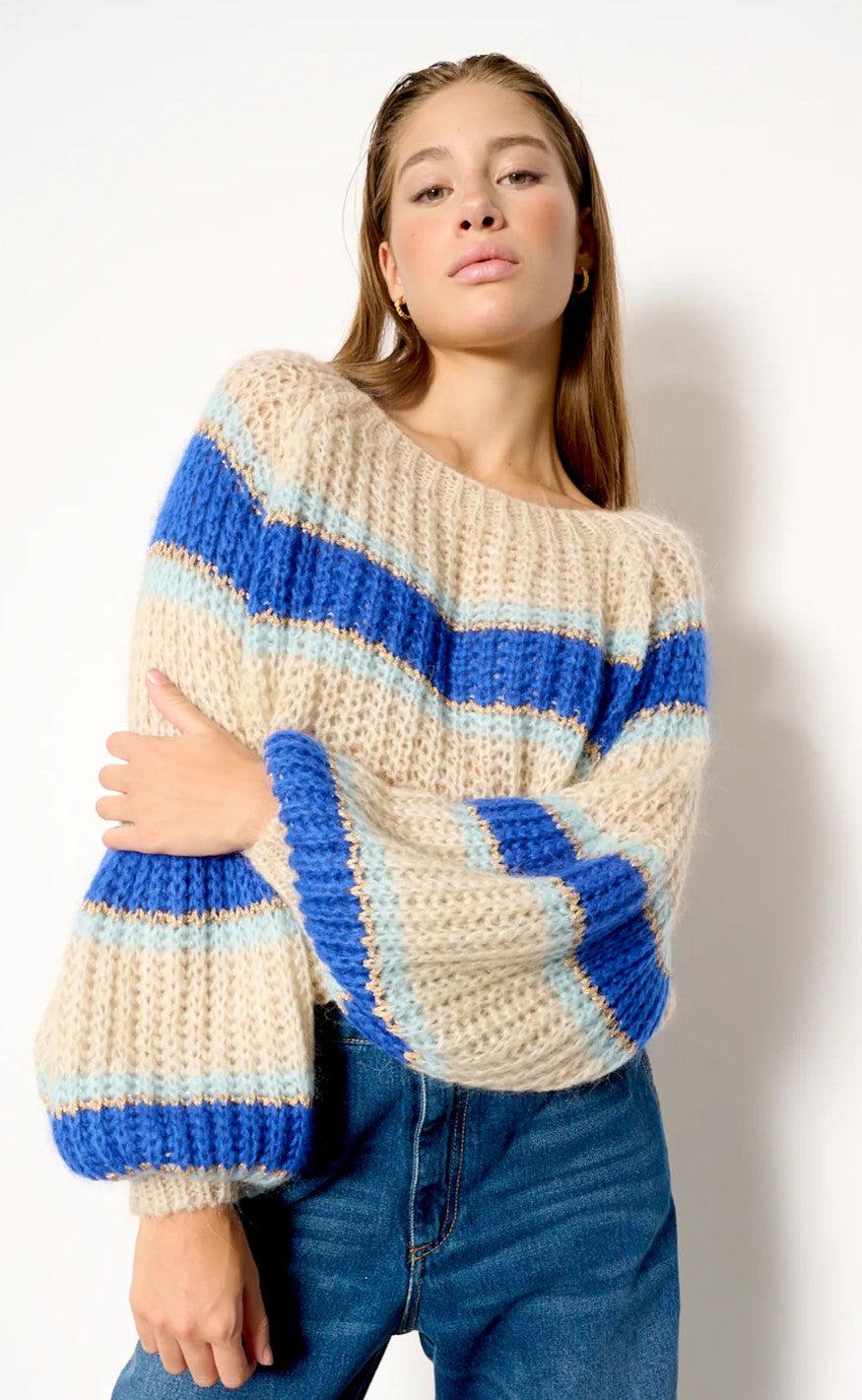Noella Sweater - Pacific - Blue Mix