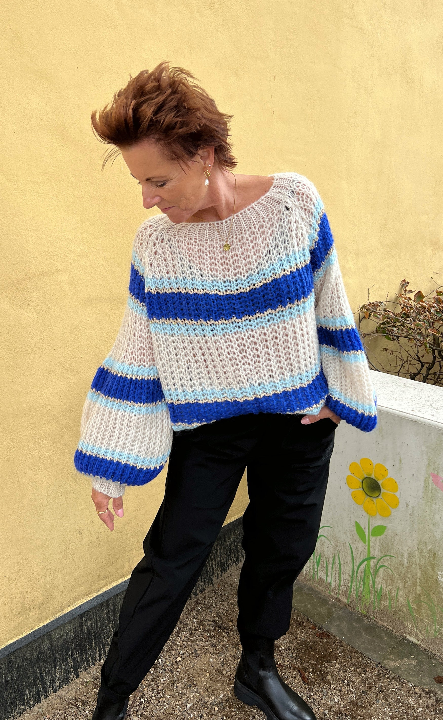 Noella Sweater - Pacific - Blue Mix