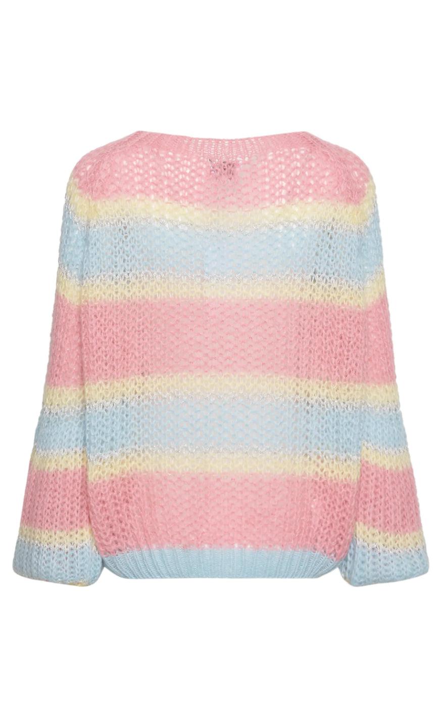 Noella Sweater - Pacific - Light Blue/Rose Mix