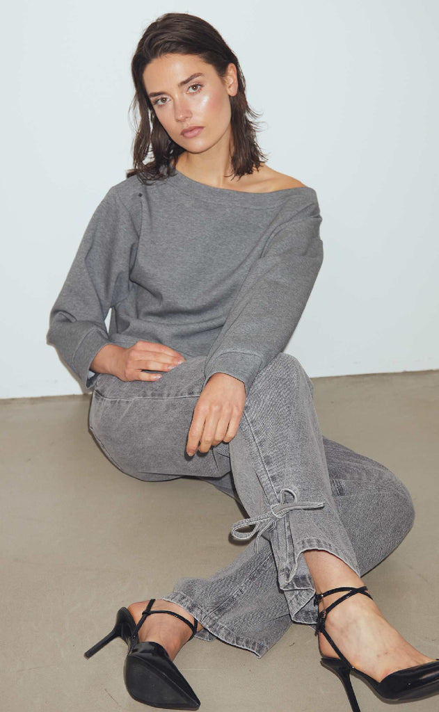 Noella Sweatshirt - Meilani - Medium Grey Mel.
