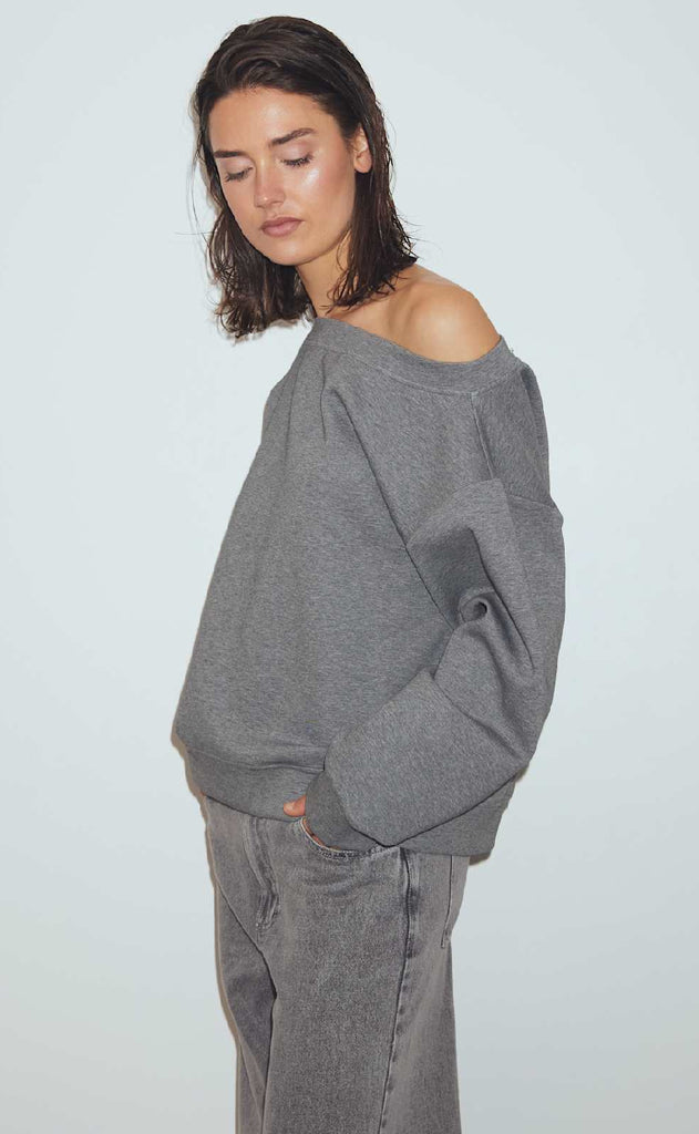 Noella Sweatshirt - Meilani - Medium Grey Mel.