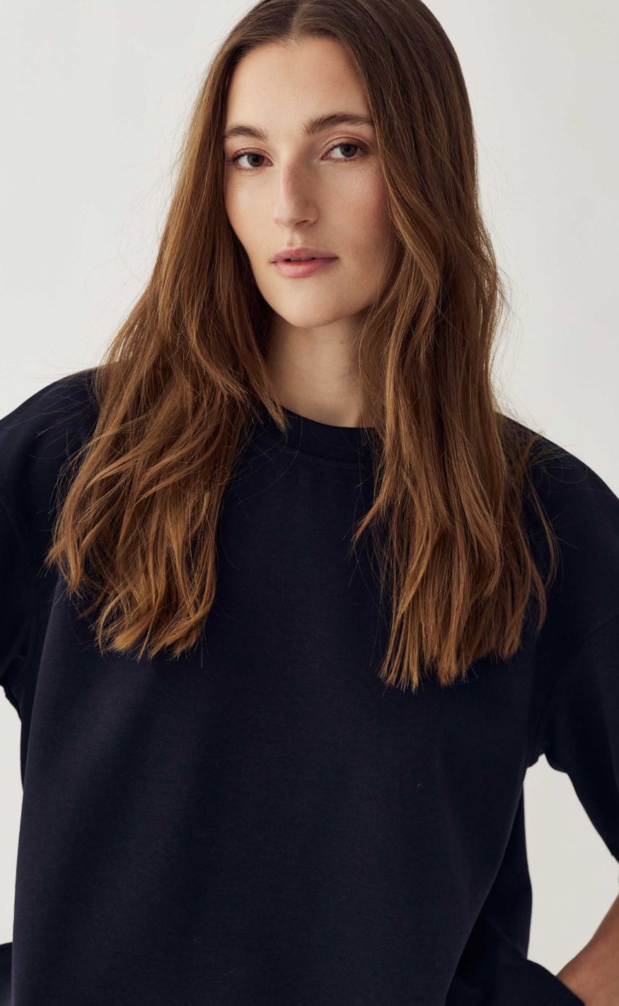 Noella T-Shirt - Maple - Navy