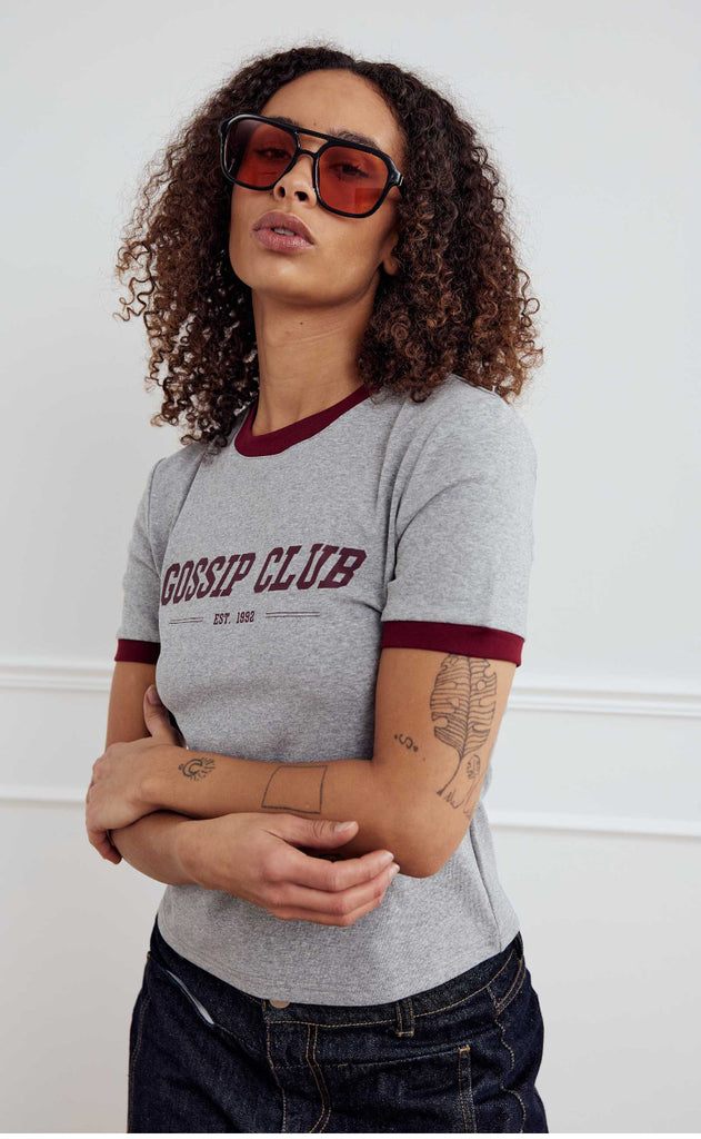 Noella T-shirt - Gossip - Medium Grey Mel.