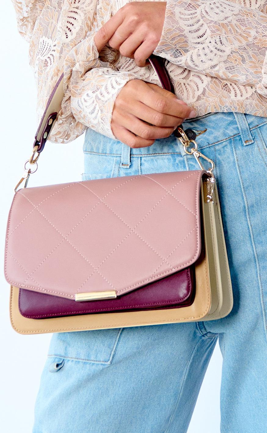 Noella Taske - Blanca Multi Compartment - Blush/Camel/Plum Mix