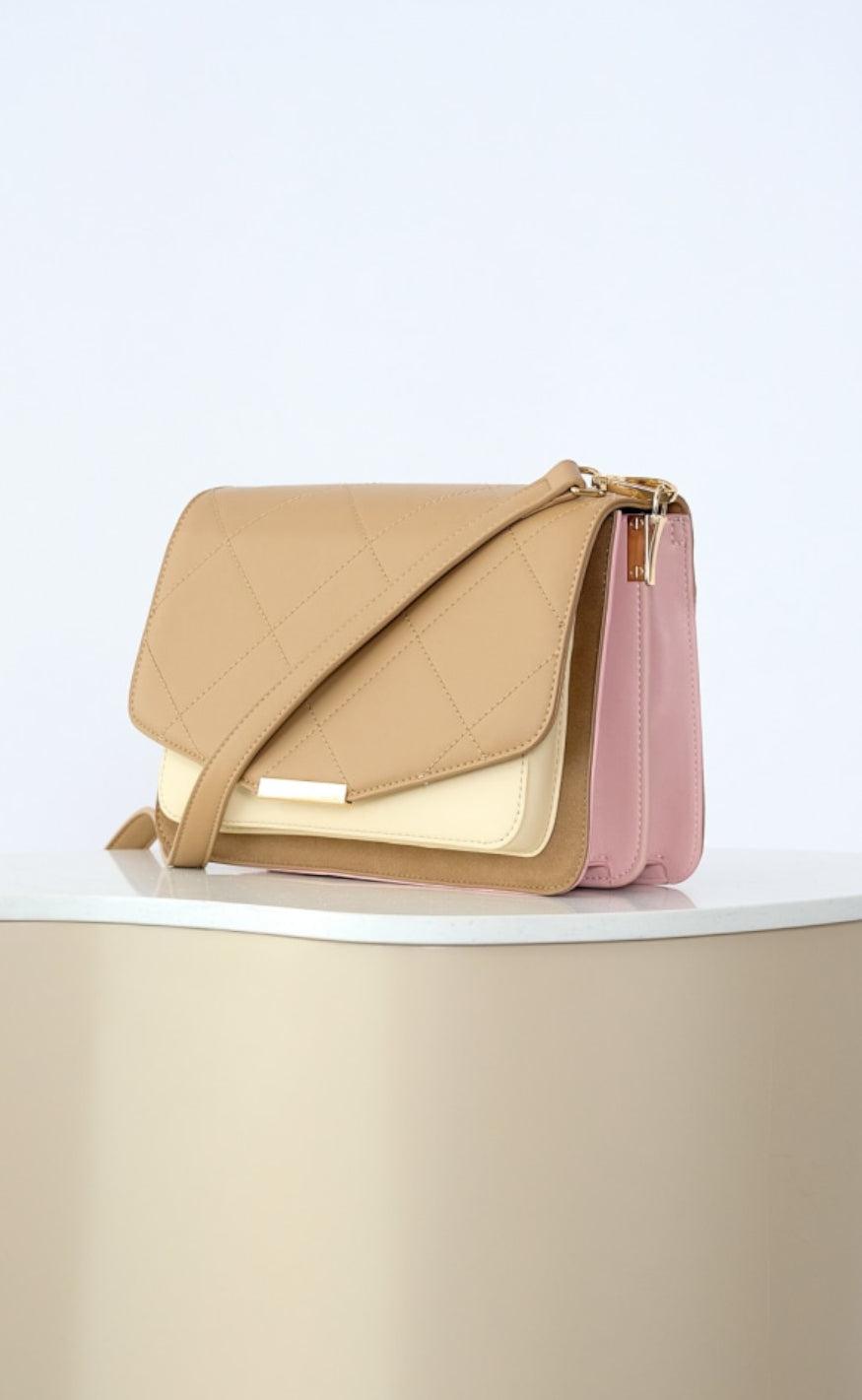 Noella Taske - Blanca Multi Compartment - Taupe/Off White/Rose Mix