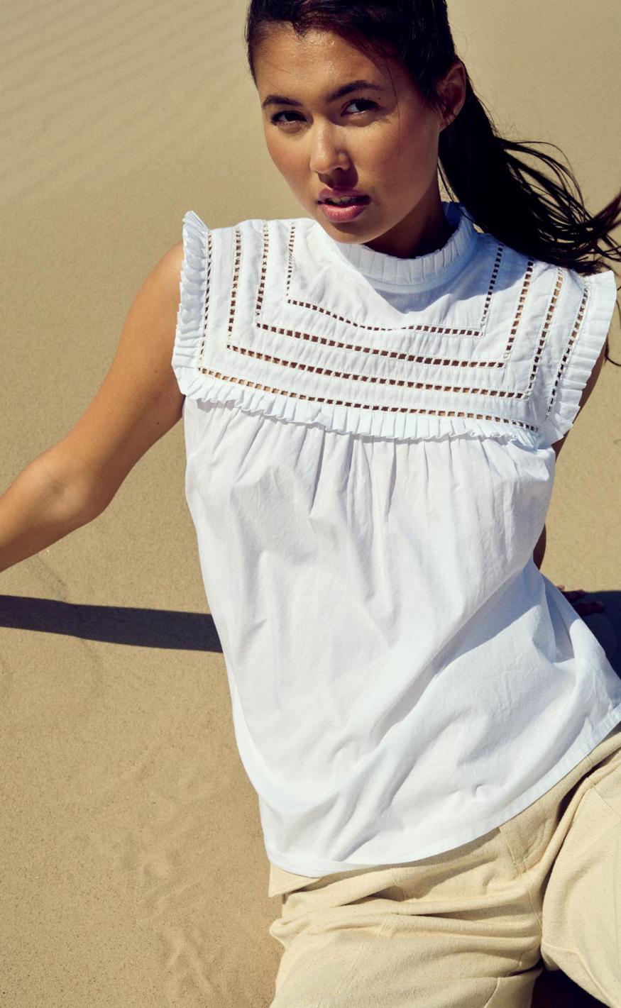Noella Top - Kama - White
