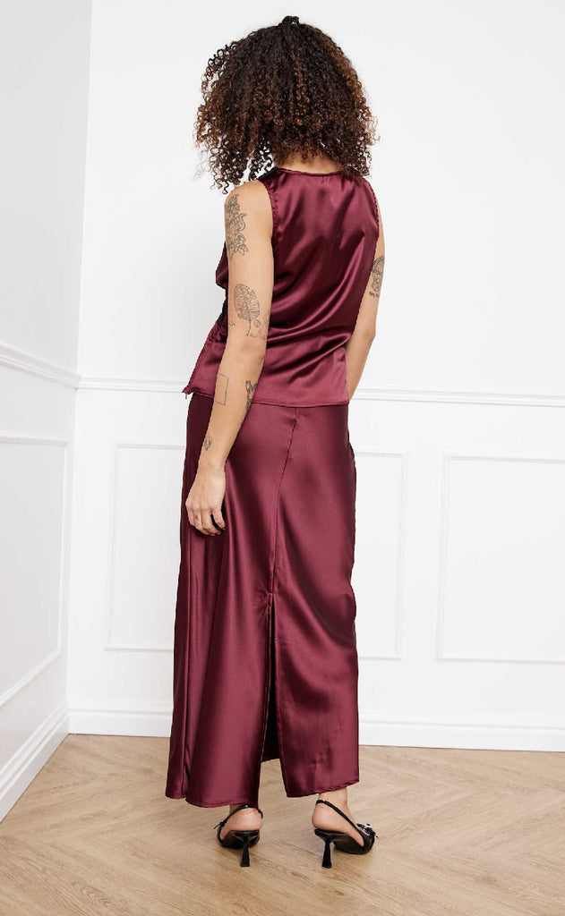 Noella Top - Laurentina - Dusty Mahogany