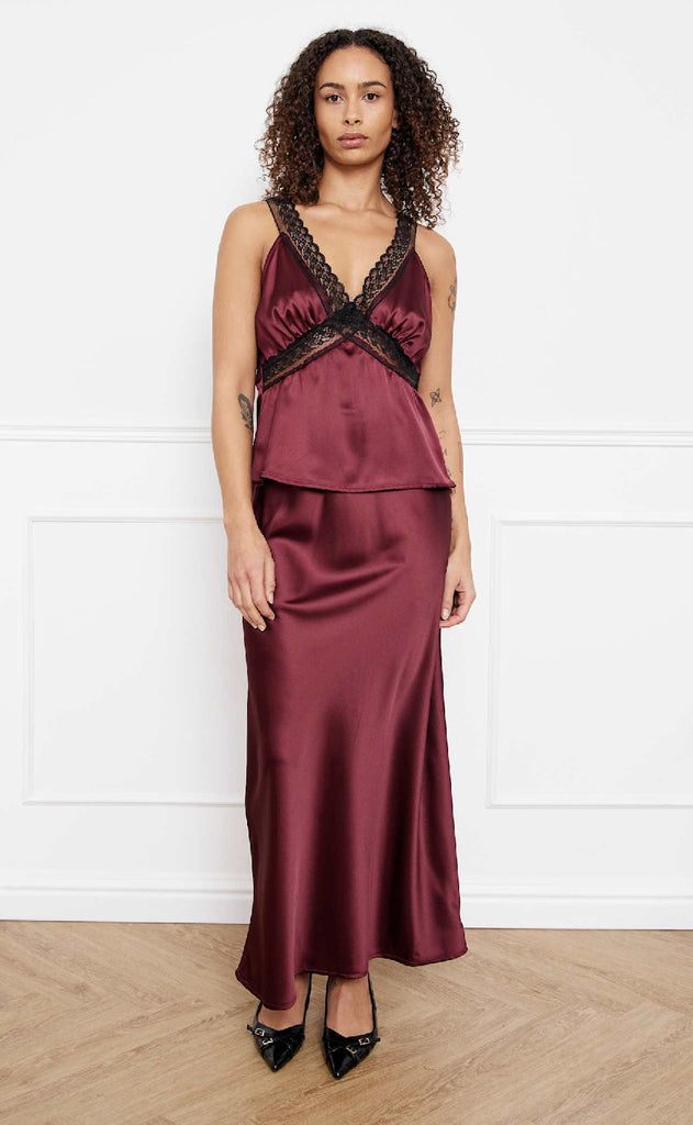 Noella Top - Laurentina - Dusty Mahogany