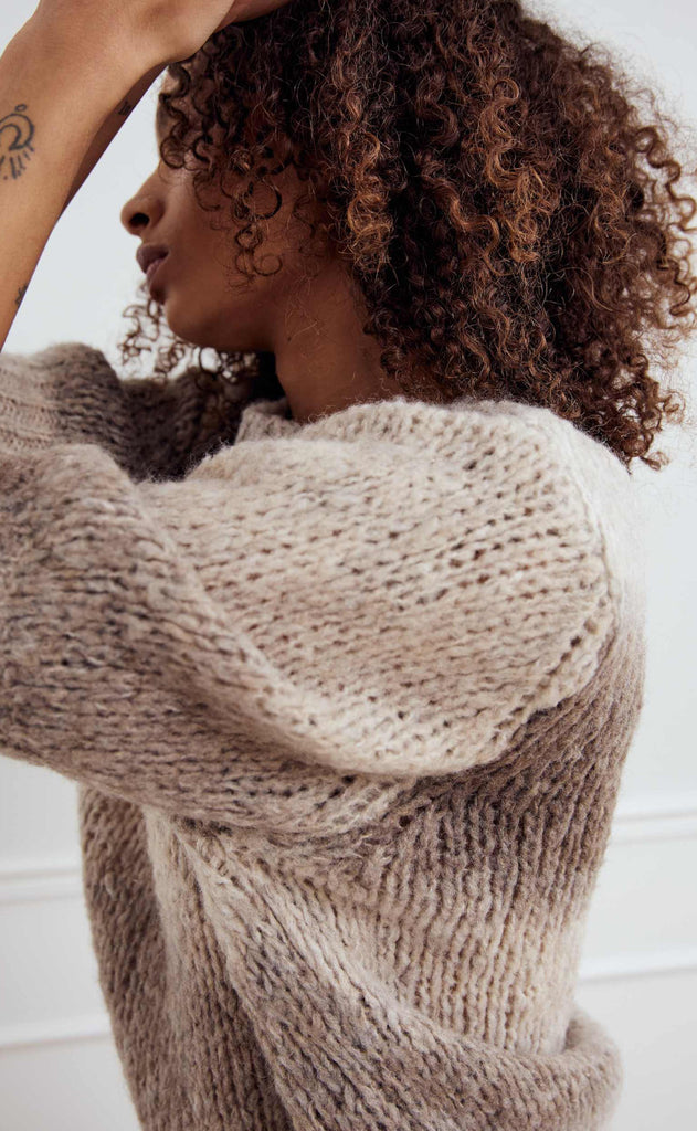 Noella Top - Leana - Beige Sand Combo