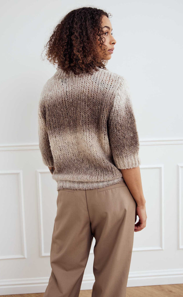 Noella Top - Leana - Beige Sand Combo