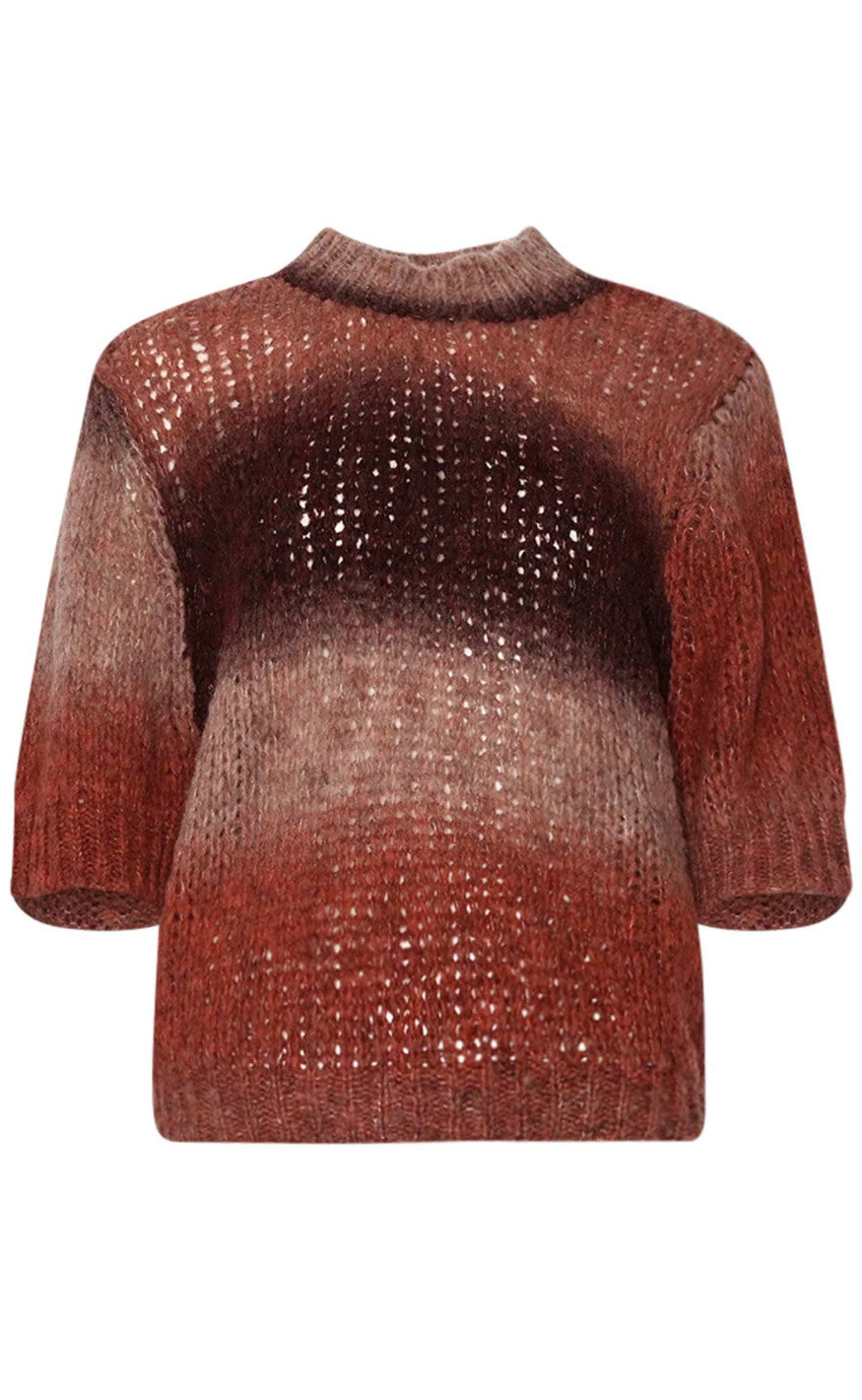 Noella Top - Leana - Brown Red Combo