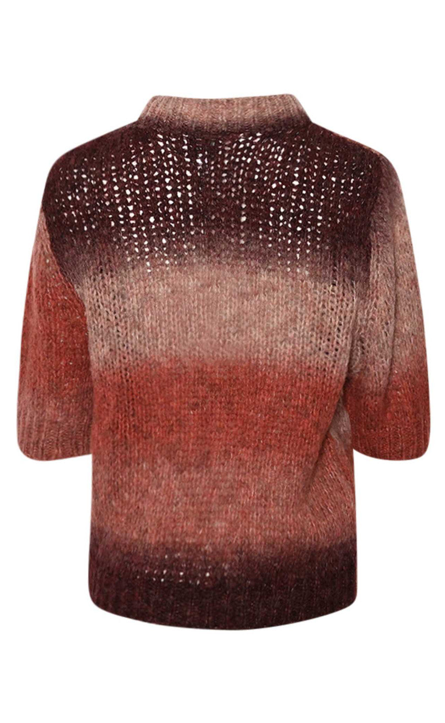 Noella Top - Leana - Brown Red Combo