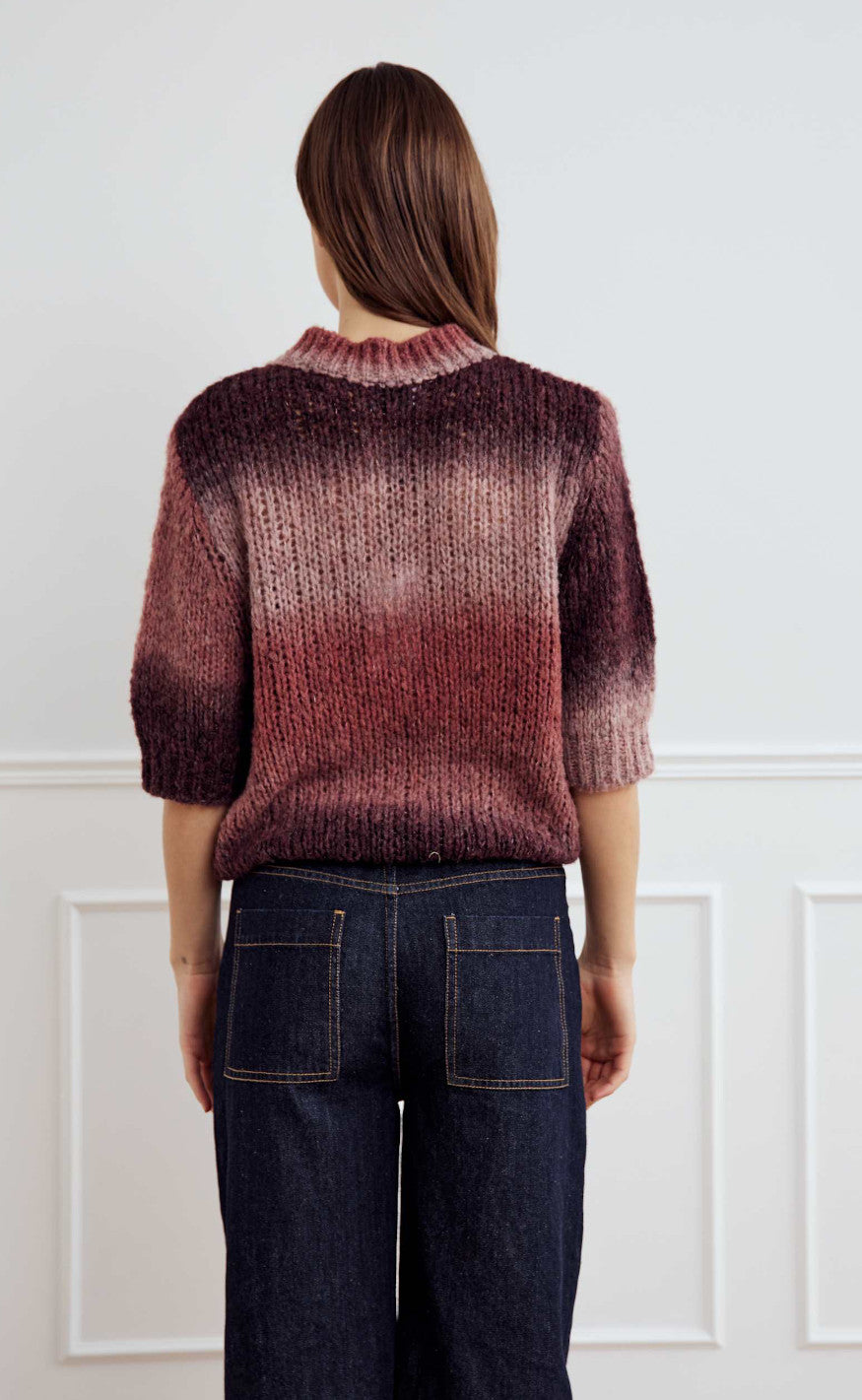 Noella Top - Leana - Brown Red Combo