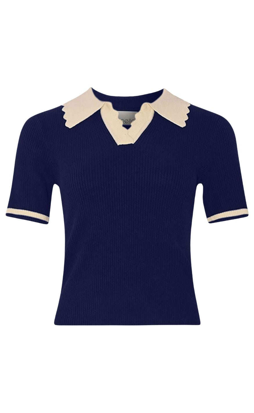 Noella Top - Lilo Polo - Navy Sugar Combo