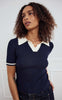 Noella Top - Lilo Polo - Navy Sugar Combo