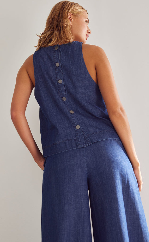 Noella Top - Lindsey - Medium Blue Wash