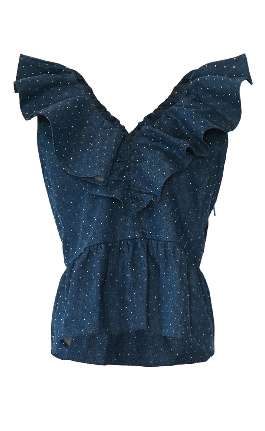 Noella Top - Louisa - Blue Wash