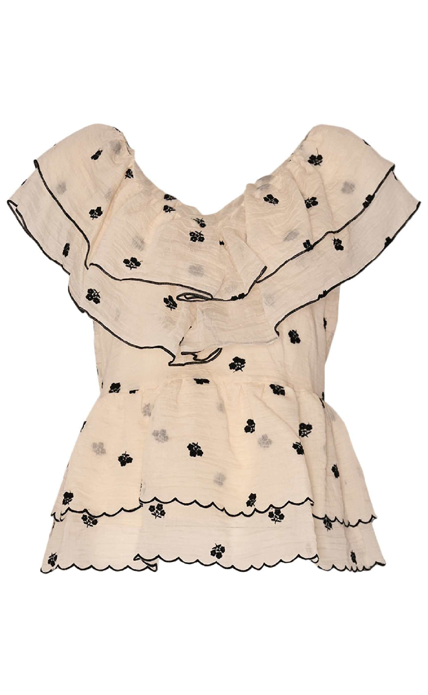 Noella Top - Louisa - Offwhite