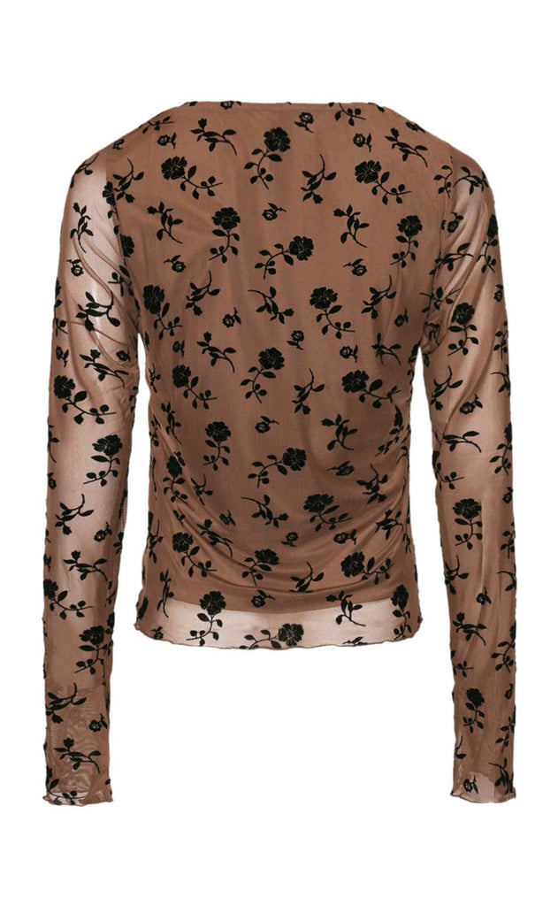 Noella Top - Lucille - Clarity Morel Print