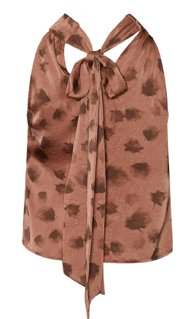 Noella Top - Lucinda - Cosette Rust Print