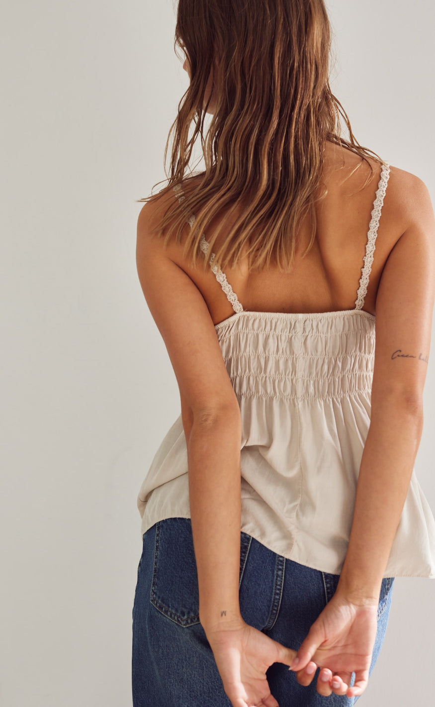 Noella Top - Lylan - Oyster