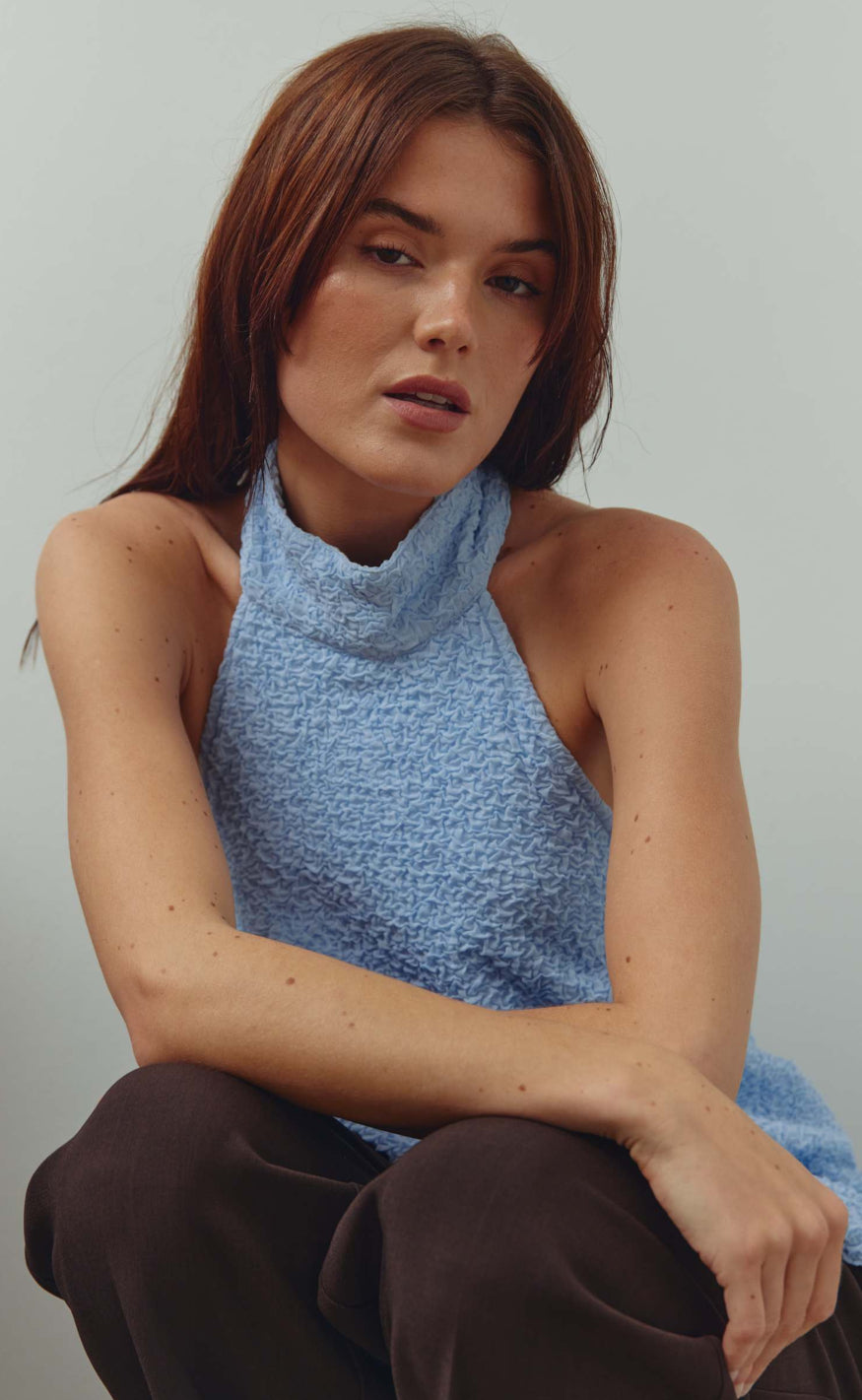 Noella Top - Miranda - Air Blue