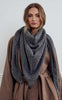 Noella Tørklæde - Loena - Dark Grey Melange